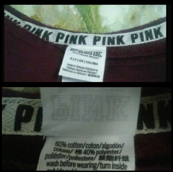 VICTORIA'S SECRET PINK TIE DYE LEGGING CREW - Picture 5 of 6